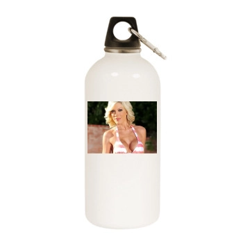 Tori Spelling White Water Bottle With Carabiner