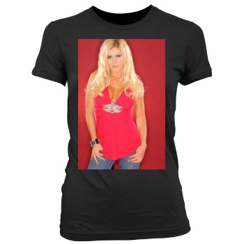 Torrie Wilson Women's Junior Cut Crewneck T-Shirt