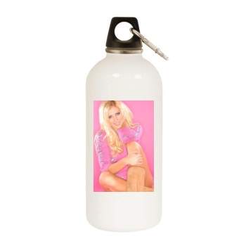 Torrie Wilson White Water Bottle With Carabiner