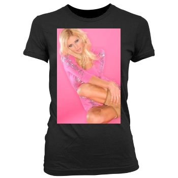 Torrie Wilson Women's Junior Cut Crewneck T-Shirt