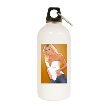 Torrie Wilson White Water Bottle With Carabiner