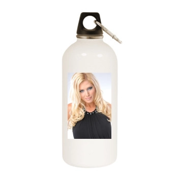 Torrie Wilson White Water Bottle With Carabiner