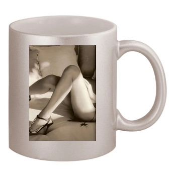 Tricia Helfer 11oz Metallic Silver Mug