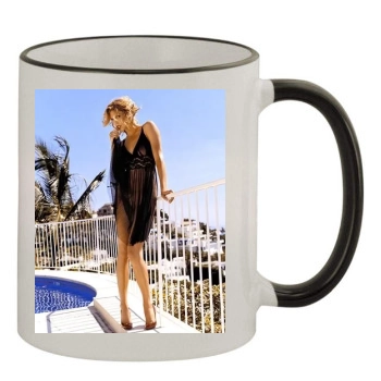 Tricia Helfer 11oz Colored Rim & Handle Mug