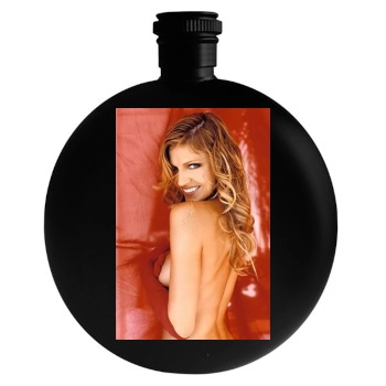 Tricia Helfer Round Flask