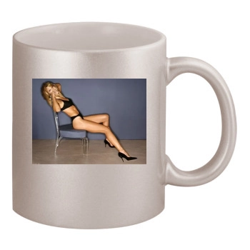 Tricia Helfer 11oz Metallic Silver Mug