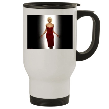 Tricia Helfer Stainless Steel Travel Mug