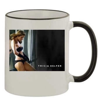 Tricia Helfer 11oz Colored Rim & Handle Mug