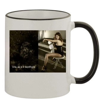 Tricia Helfer 11oz Colored Rim & Handle Mug