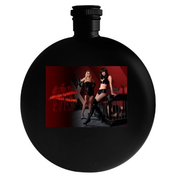 Tricia Helfer Round Flask