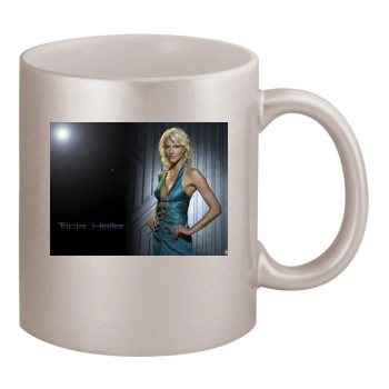 Tricia Helfer 11oz Metallic Silver Mug