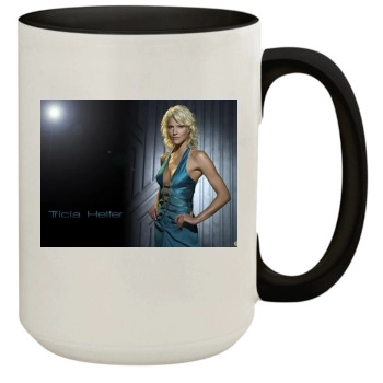 Tricia Helfer 15oz Colored Inner & Handle Mug