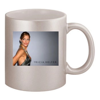 Tricia Helfer 11oz Metallic Silver Mug