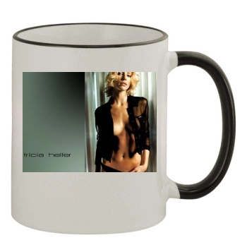 Tricia Helfer 11oz Colored Rim & Handle Mug