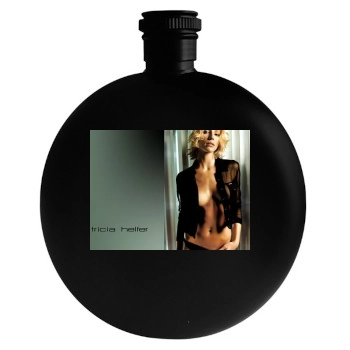 Tricia Helfer Round Flask