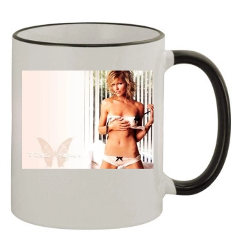 Tricia Helfer 11oz Colored Rim & Handle Mug