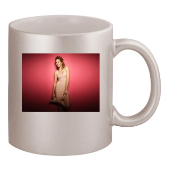 Tricia Helfer 11oz Metallic Silver Mug