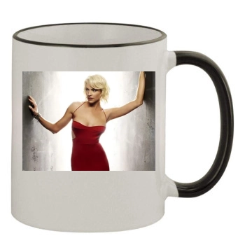 Tricia Helfer 11oz Colored Rim & Handle Mug