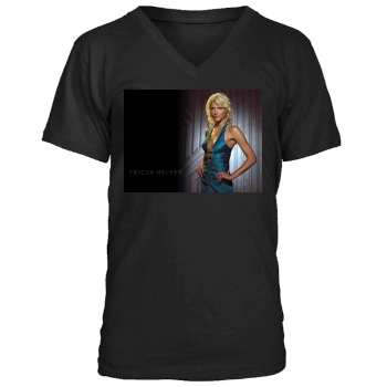 Tricia Helfer Men's V-Neck T-Shirt