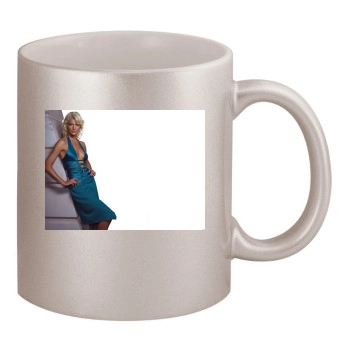 Tricia Helfer 11oz Metallic Silver Mug