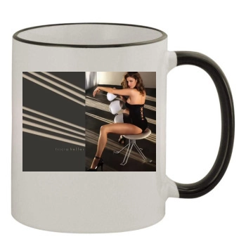 Tricia Helfer 11oz Colored Rim & Handle Mug