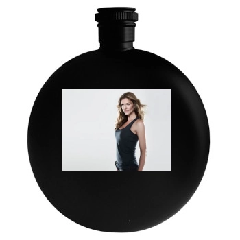 Tricia Helfer Round Flask