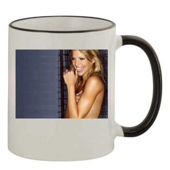 Tricia Helfer 11oz Colored Rim & Handle Mug