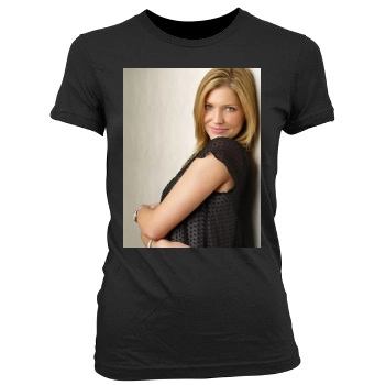 Tricia Helfer Women's Junior Cut Crewneck T-Shirt