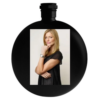 Tricia Helfer Round Flask