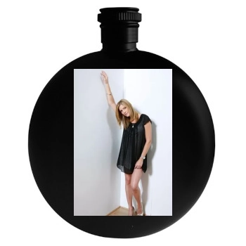 Tricia Helfer Round Flask