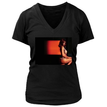 Tyra Banks Women's Deep V-Neck TShirt