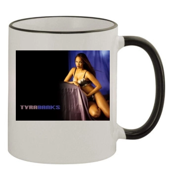 Tyra Banks 11oz Colored Rim & Handle Mug