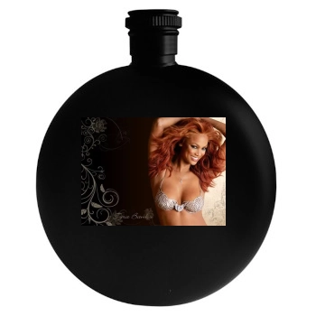 Tyra Banks Round Flask