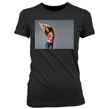 Tyra Banks Women's Junior Cut Crewneck T-Shirt