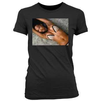 Tyra Banks Women's Junior Cut Crewneck T-Shirt