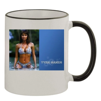 Tyra Banks 11oz Colored Rim & Handle Mug