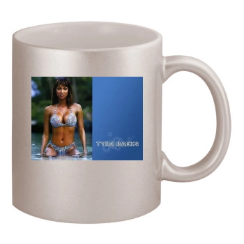 Tyra Banks 11oz Metallic Silver Mug