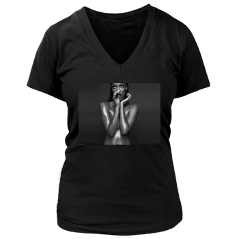 Tyra Banks Women's Deep V-Neck TShirt