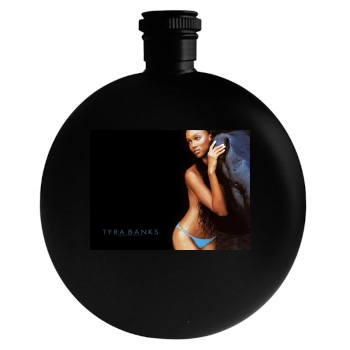 Tyra Banks Round Flask