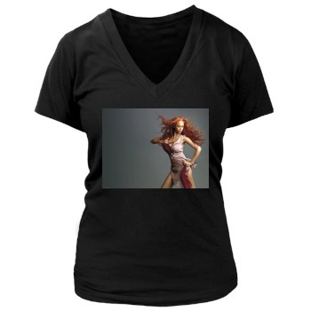 Tyra Banks Women's Deep V-Neck TShirt