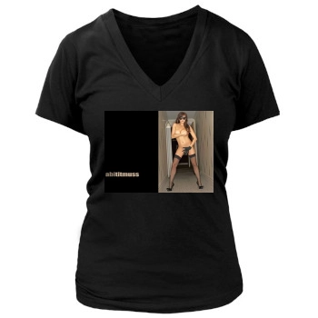 Abi Titmuss Women's Deep V-Neck TShirt