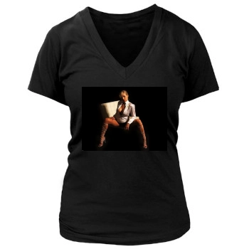 Abi Titmuss Women's Deep V-Neck TShirt