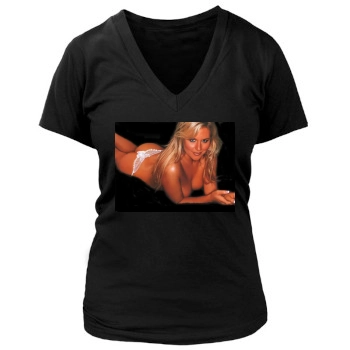 Abi Titmuss Women's Deep V-Neck TShirt