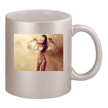 Abigail Clancy 11oz Metallic Silver Mug