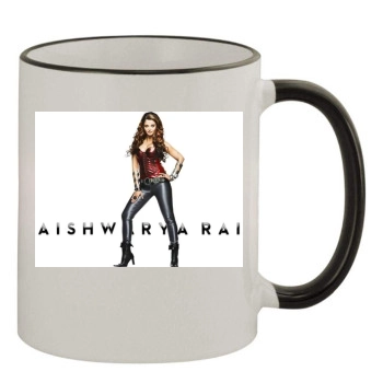 Aishwarya Rai 11oz Colored Rim & Handle Mug