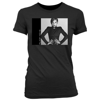 Alicia Keys Women's Junior Cut Crewneck T-Shirt