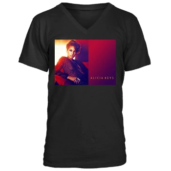 Alicia Keys Men's V-Neck T-Shirt