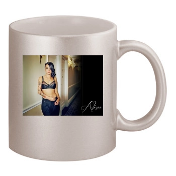 Alizee 11oz Metallic Silver Mug