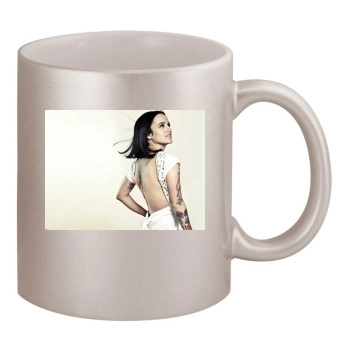 Alizee 11oz Metallic Silver Mug