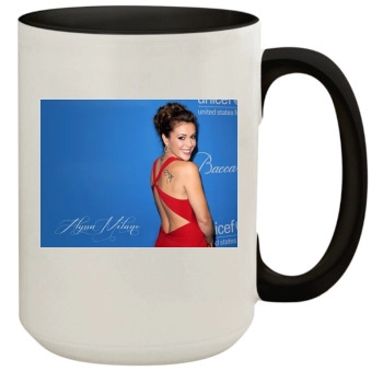 Alyssa Milano 15oz Colored Inner & Handle Mug